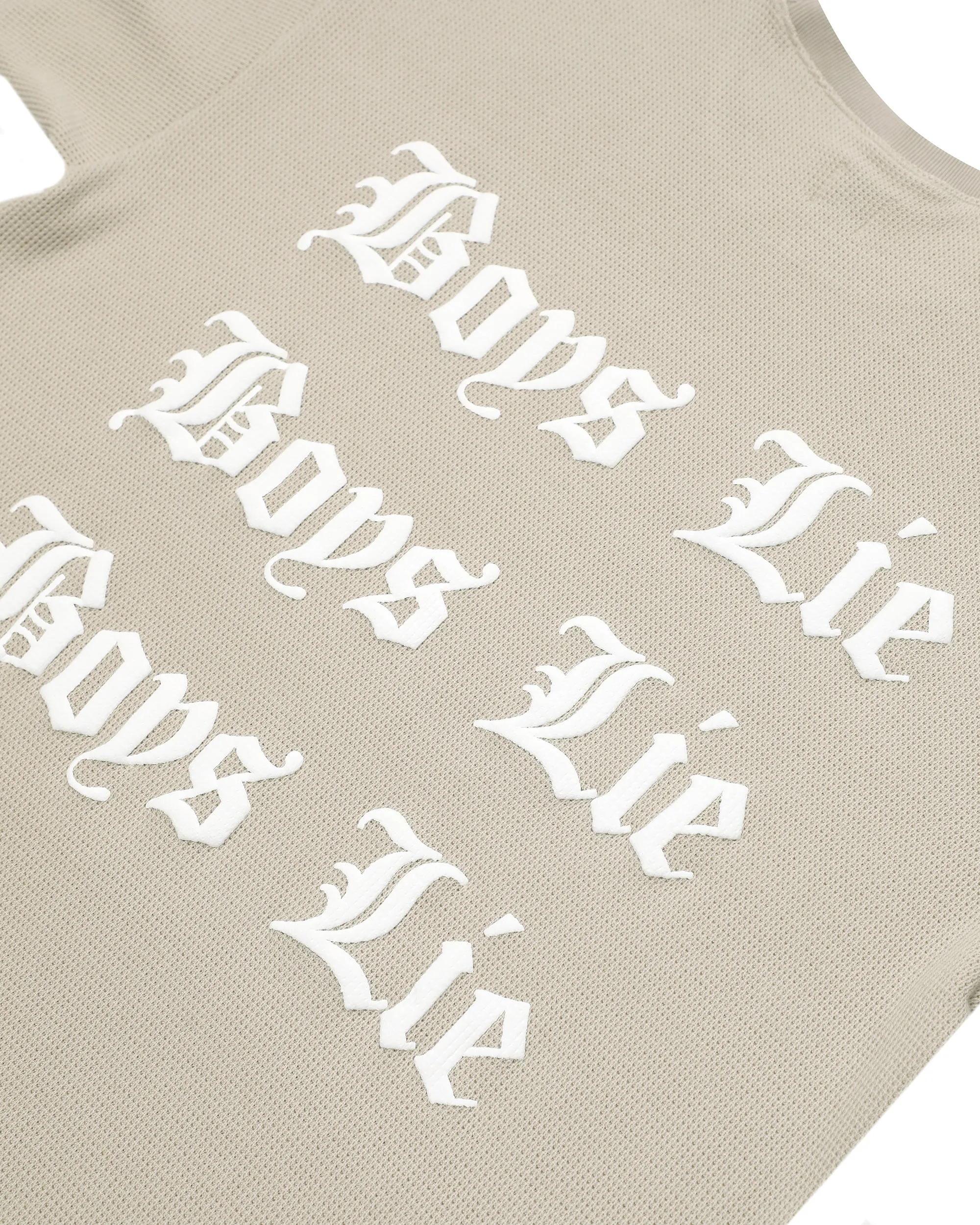 Tan Straight Flush Boyfriend Thermal Tee