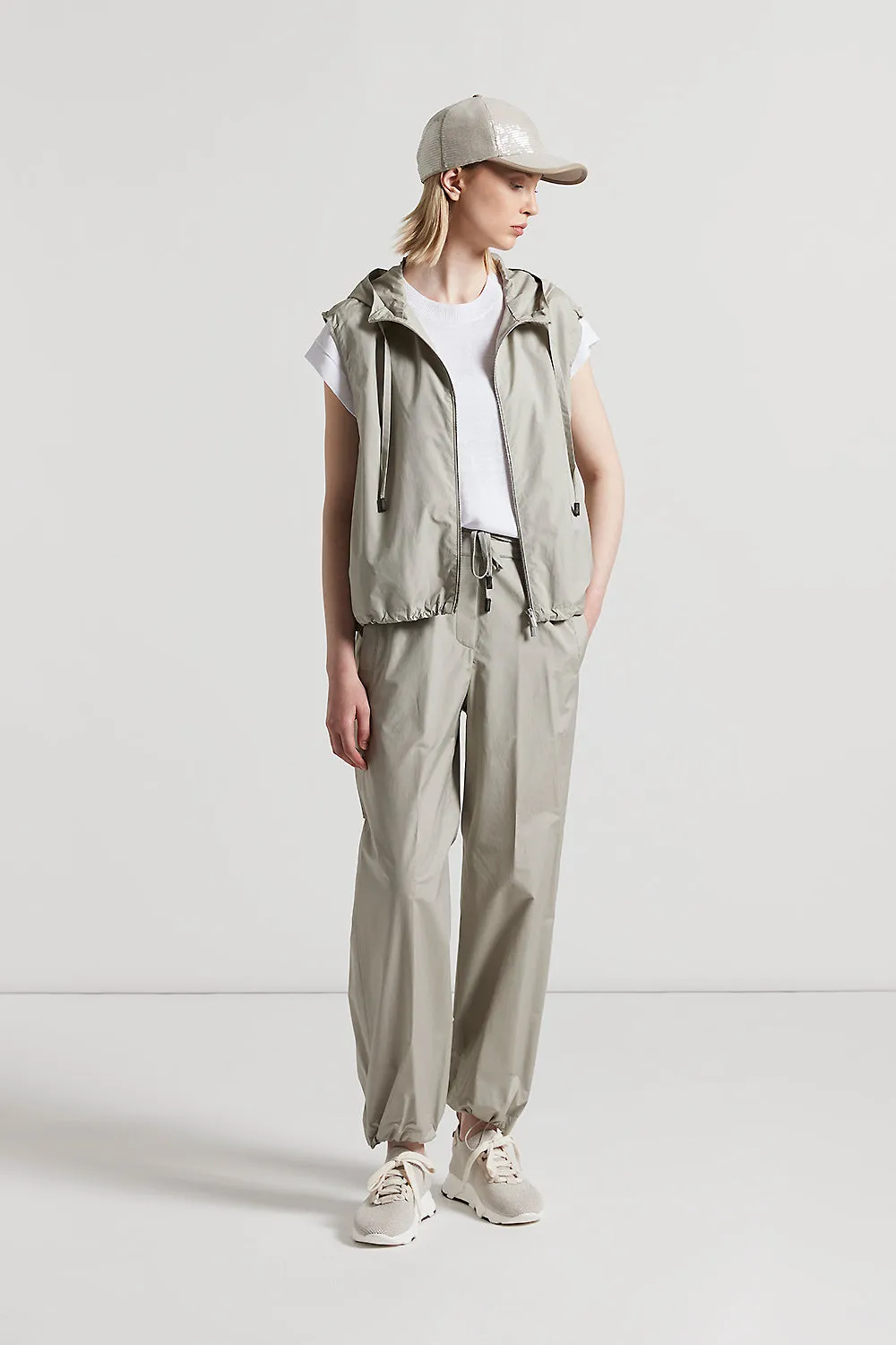 Technical cotton  jogger trousers