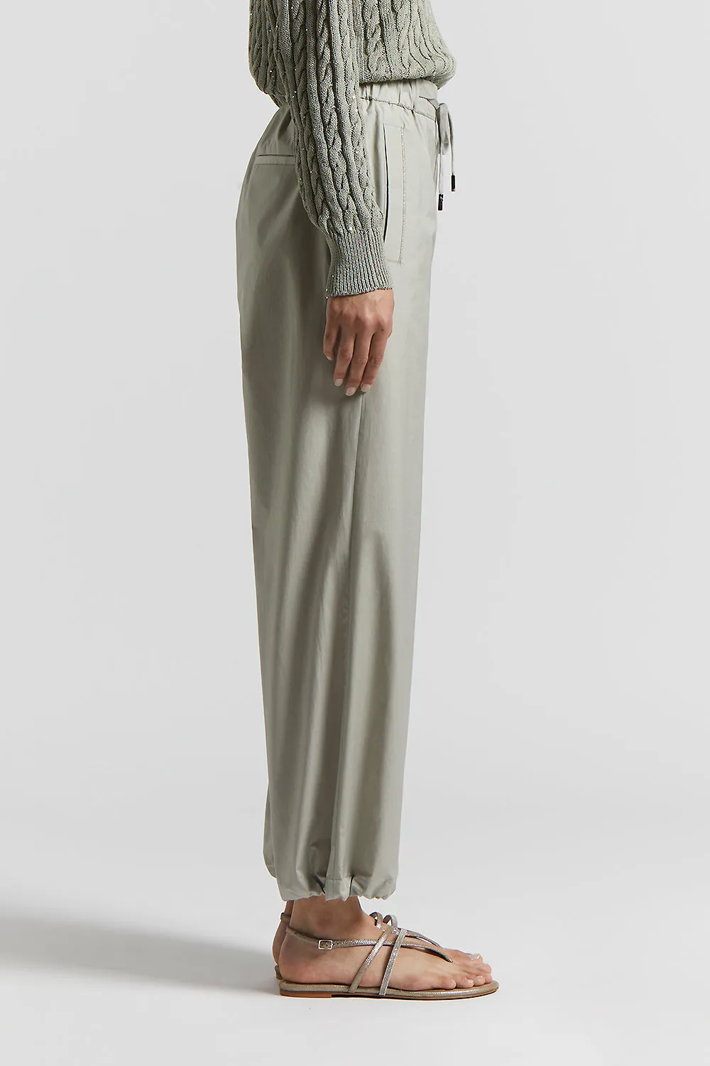 Technical cotton  jogger trousers