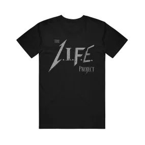 The Life Project Logo Black Tee