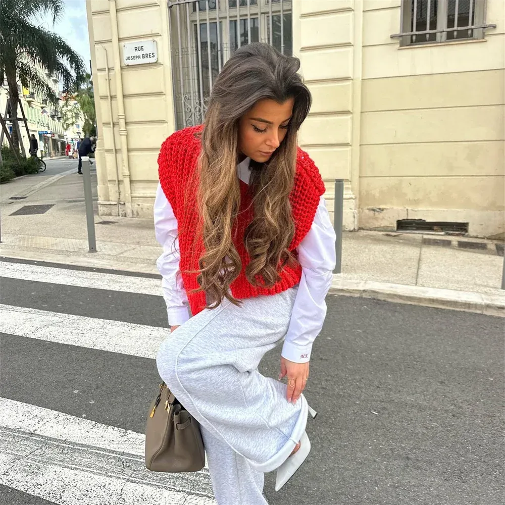 Thick Knitted Short Vest