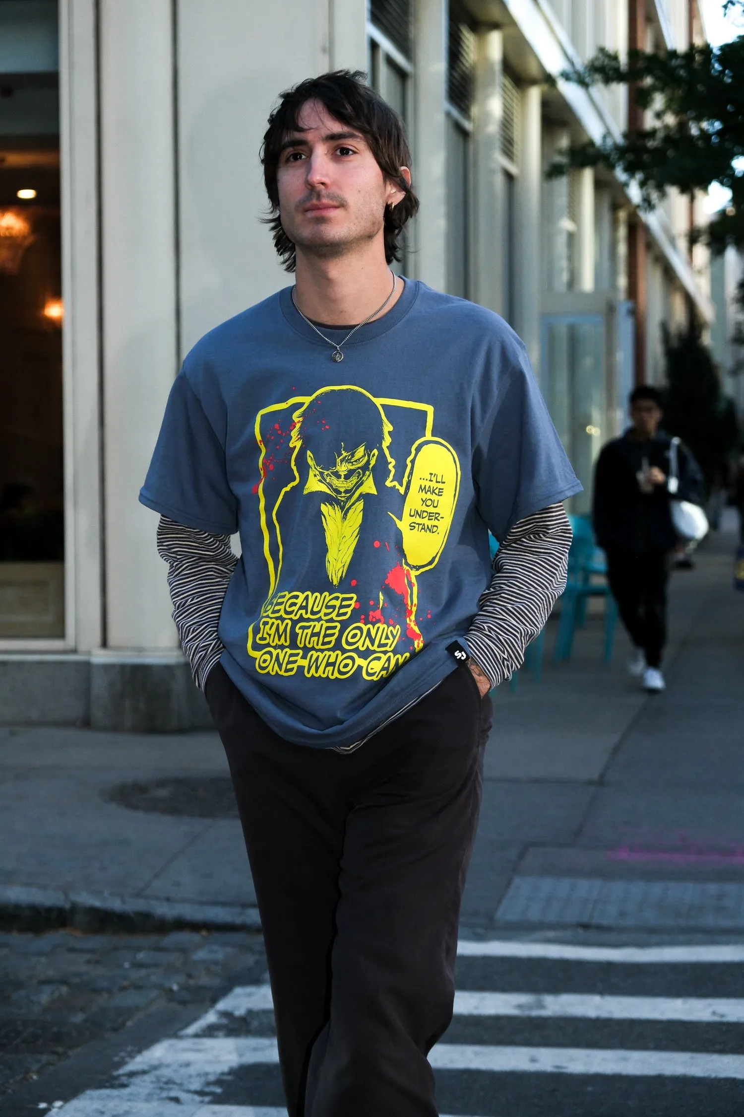 Tokyo Ghoul Ken Kaneki Can Tee - Steel Blue