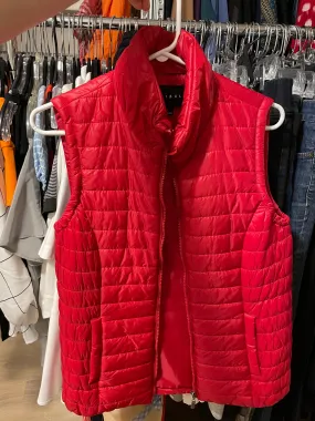 Tribal Red Puffer Vest - Small