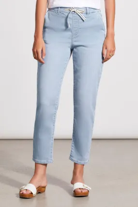 Tribal  Spring/Summer 2024-7988O-333-Knit Denim Joggers-Tide Blue