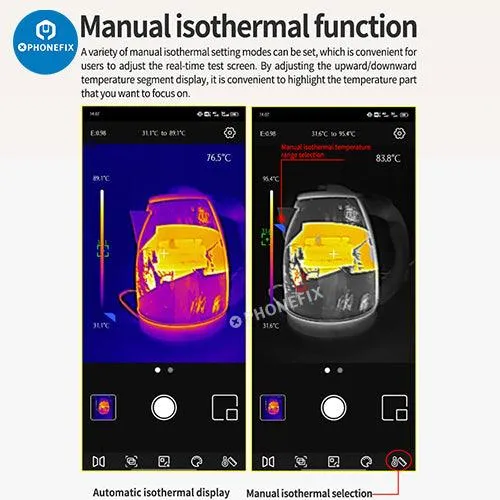 UNI-T Thermal Imager Smart Phone PCB Circuit Test Repair Tool