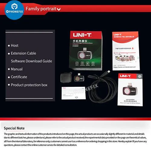 UNI-T Thermal Imager Smart Phone PCB Circuit Test Repair Tool