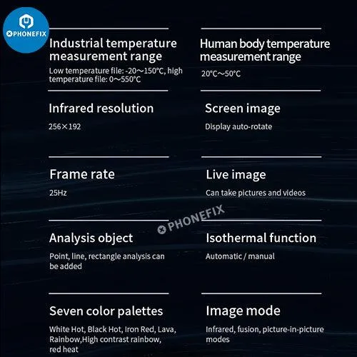 UNI-T Thermal Imager Smart Phone PCB Circuit Test Repair Tool