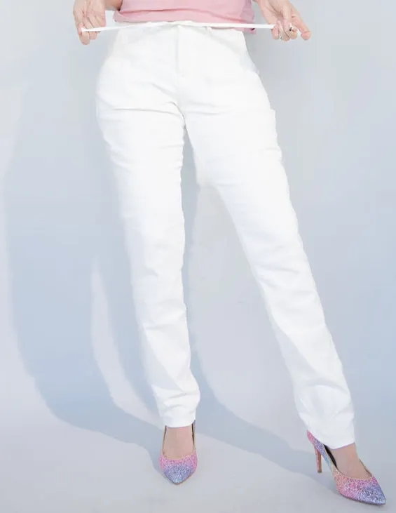 White Denim Joggers and Olive Denim Jacket Bundle