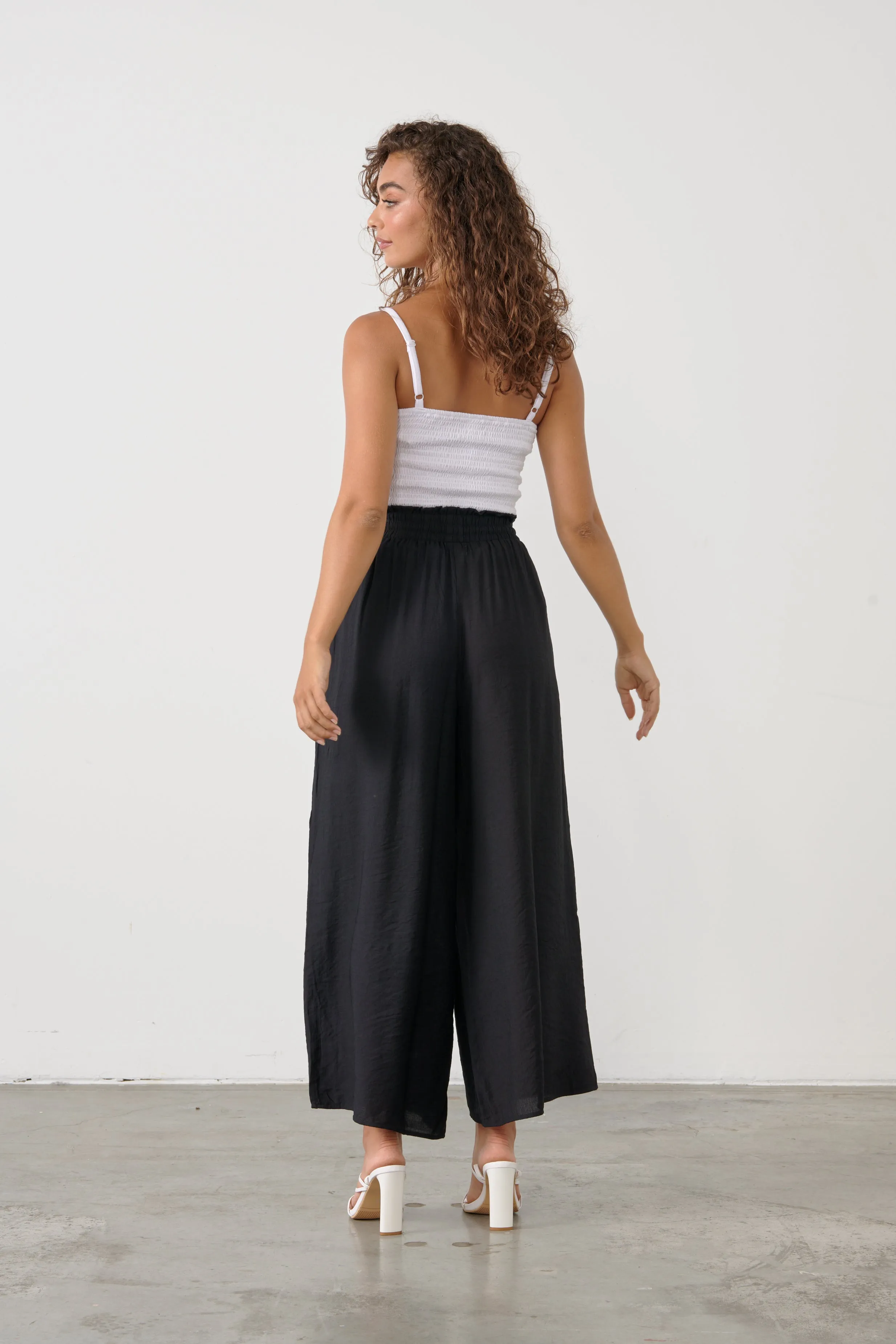 Wide Leg Pant -Black