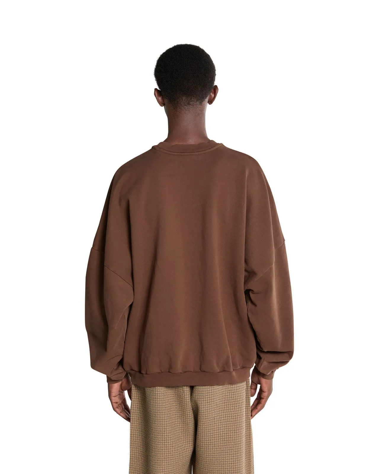 Willy Chavarria Hooligan Crewneck Jumper Coffee