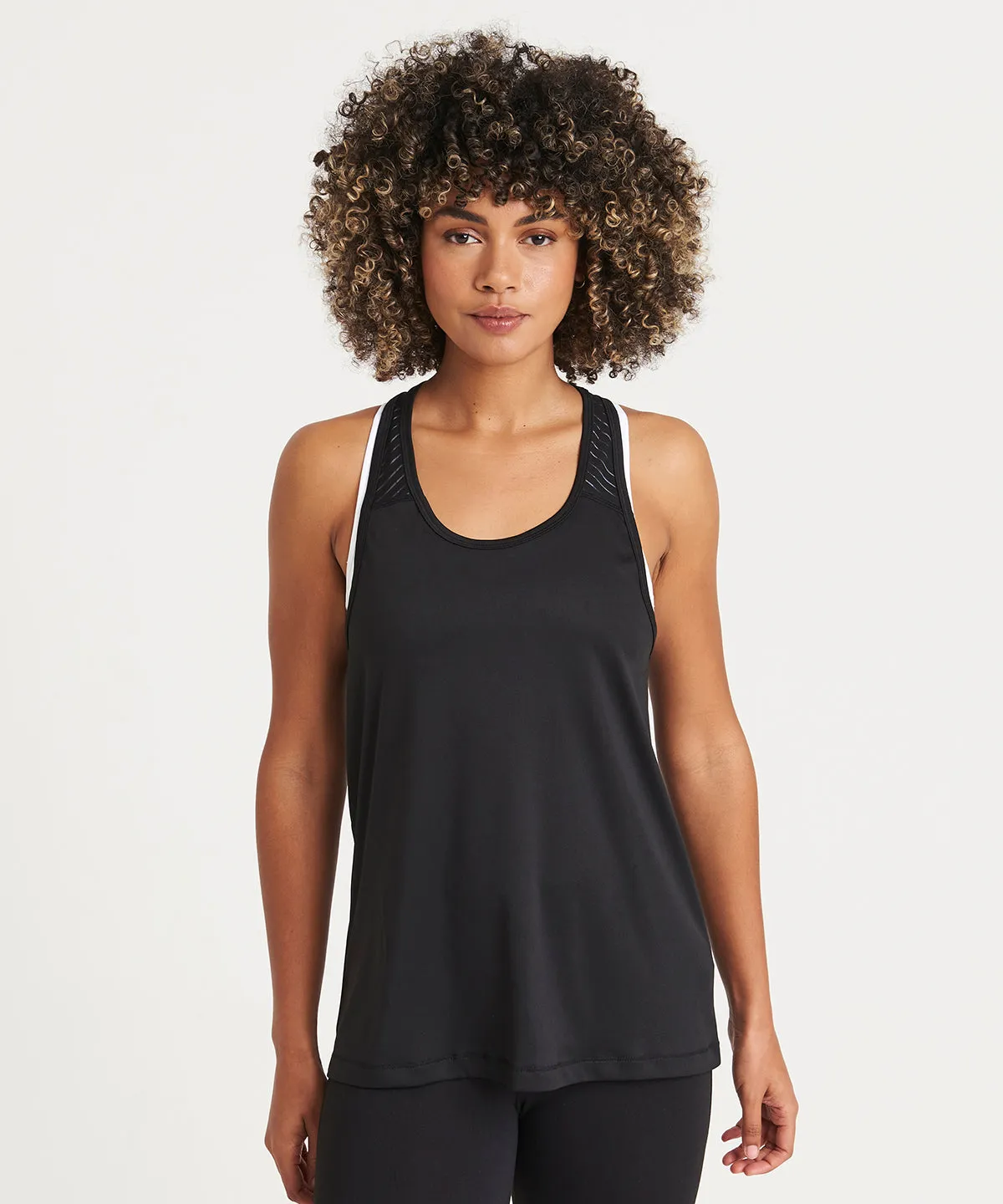 Womens cool smooth workout vest | Electric Yellow/Black