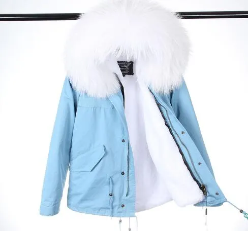 Women's Winter Casual Hooded Parka With Removable Raccoon Fur