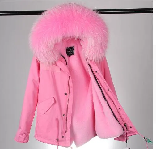 Women's Winter Casual Hooded Parka With Removable Raccoon Fur