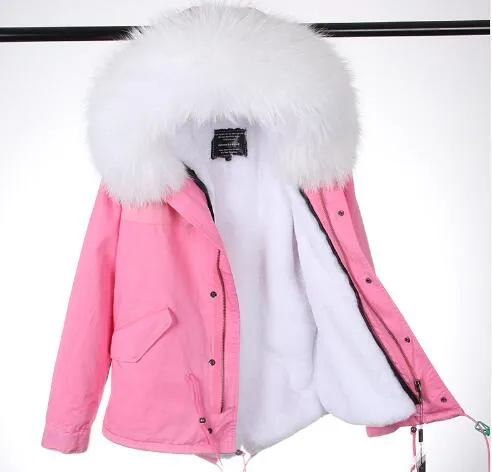 Women's Winter Casual Hooded Parka With Removable Raccoon Fur