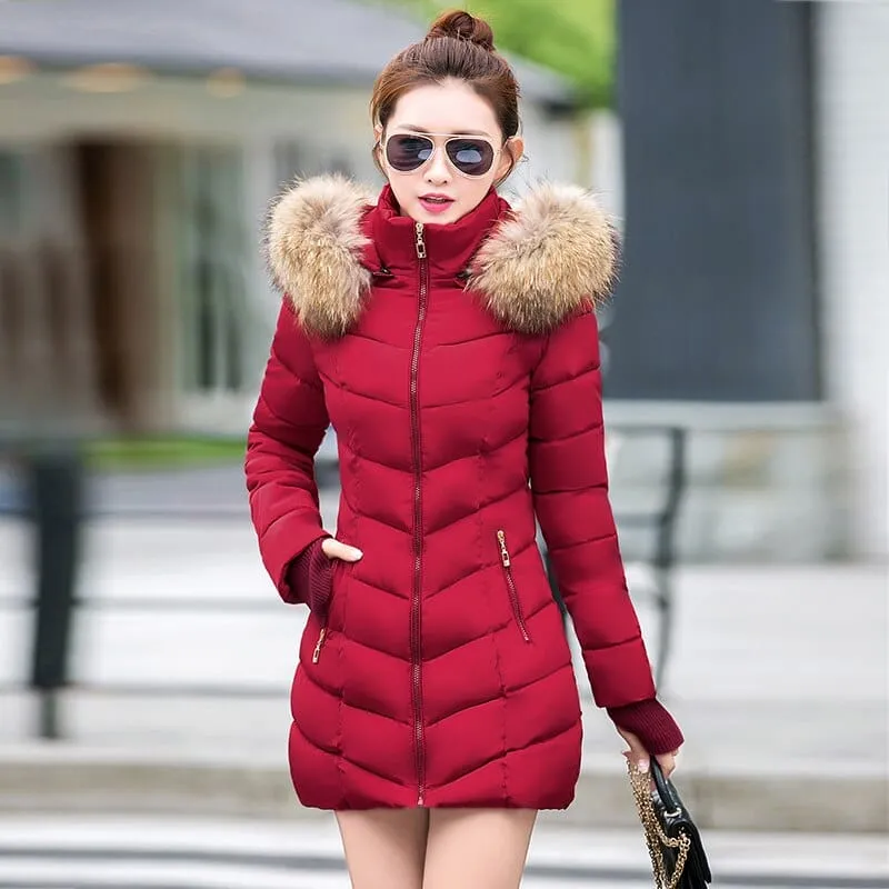 Women's Winter Warm Jacket With Hood