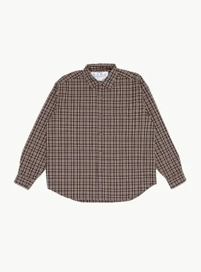 x Garbstore Generous Shirt Aubergine Check