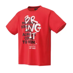 Yonex Japan Exclusive UNISEX T Shirt 16661Y (Scarlett)