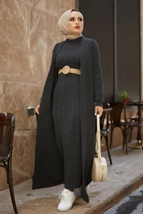 ZRF Women Knit Smoke Cardigan Dress Suit - Sloviansk